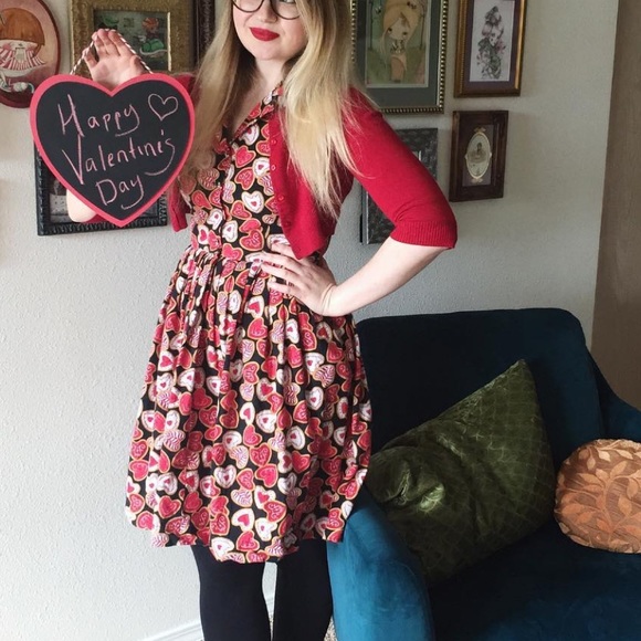 Modcloth Dresses & Skirts - Fervour Heart Cookie Dress